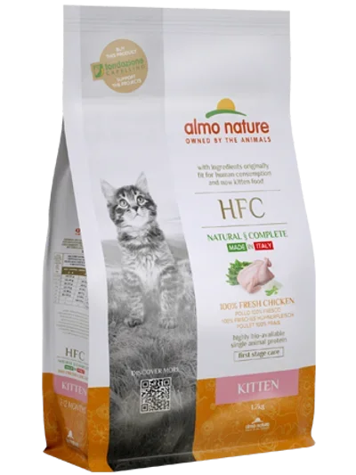  אלמו נייצ’ר HFC עוף לגורי חתולים – (1.2Kg)